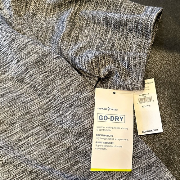 Brand New Old Navy Active Gray Shirts - Picture 3 of 4